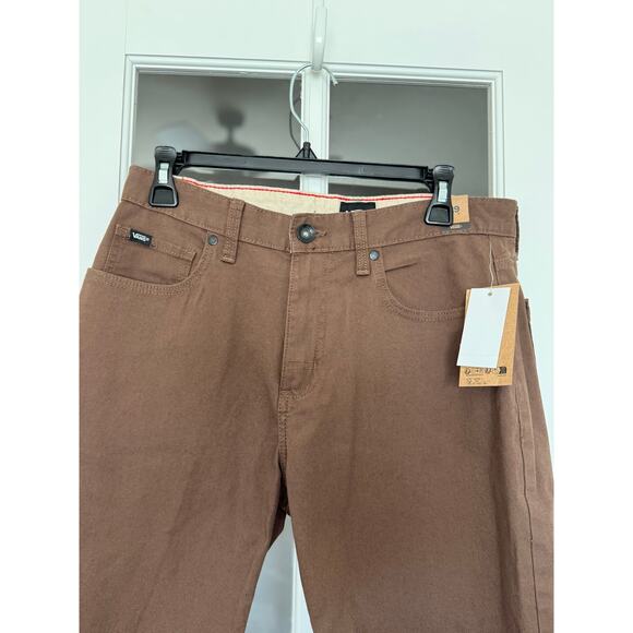 NWT Vans Off The Wall Men's brown Roy Shorts  Skateboarding Surf Pockets 29reg - Picture 3 of 8